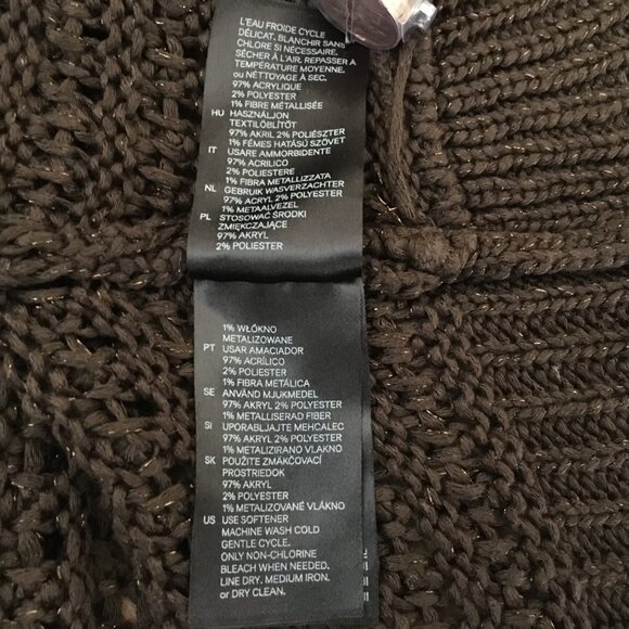 [H&M] Sparkly Brown Knit Shrug | S | Good - Picture 11 of 11